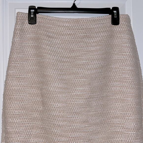 J. Crew Blush Pink Slub Knit Pencil Skirt - Picture 2 of 10